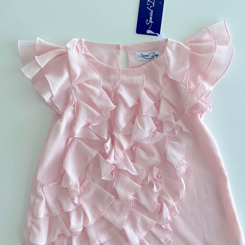 Special Day Pink Ruffles Dress New - Picture 7 of 7